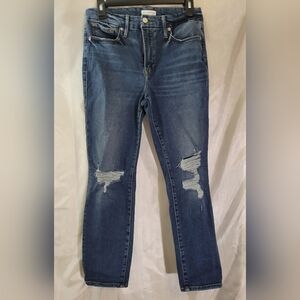 Good American distressed jeans